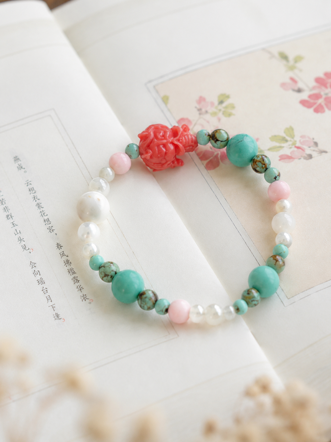龙女祈福｜松石女王贝手串